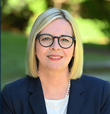 A smiling headshot of Vice President Isabel Pease