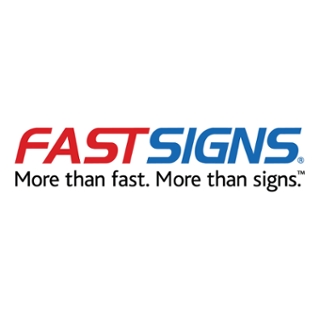 Fast Signs logo text of More than fast. More than signs.