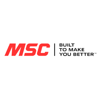 MSC Industrial logo text of Built to Make you Better