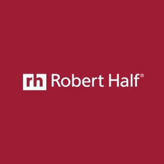 Robert Half logo on red background