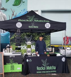 matcha retailer at tradeshow booth