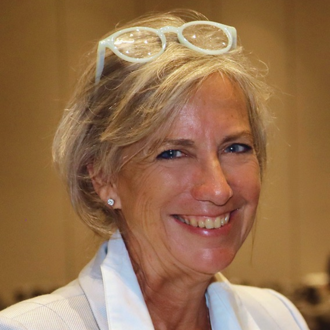 Dr. Diane Yendol Hoppey smiles at a conference.