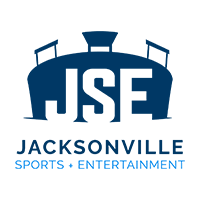 Jacksonville Sports + Entertainment logo with a stylized stadium and the initials JSE above the word Jacksonville.