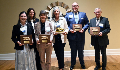 Diane Yendol-Hoppey with award recipients at Penn State
