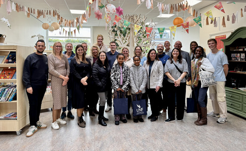 UNF faculty in Netherlands Classroom with school staff
