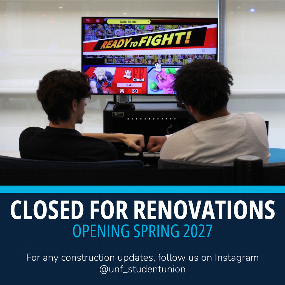 Game room closed for renovations. Opens Spring 2027.
