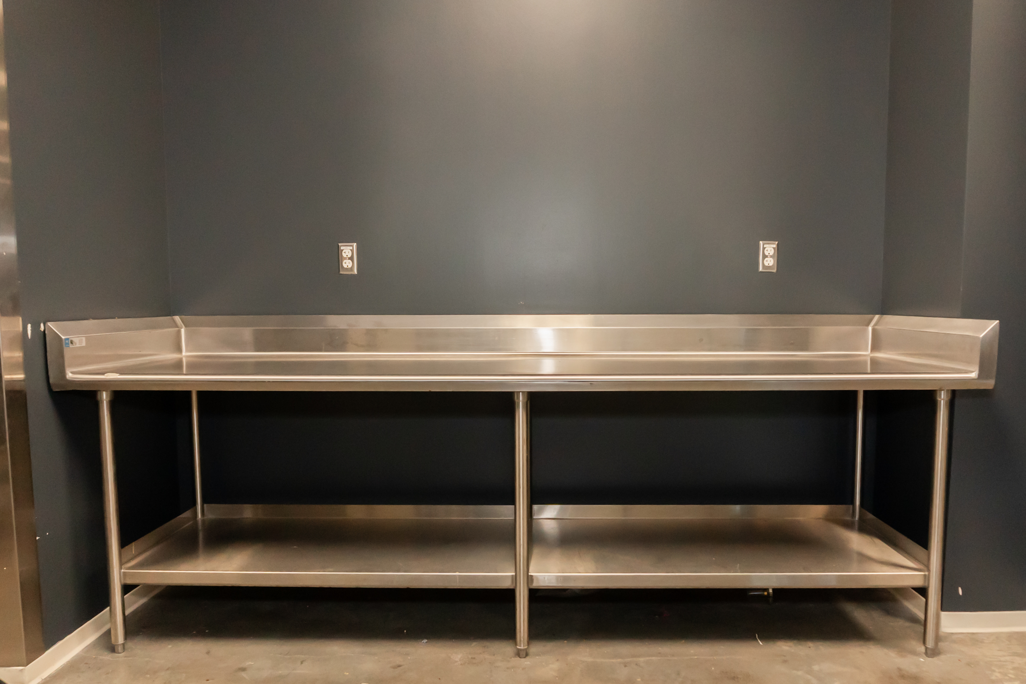 photo of prep space counter