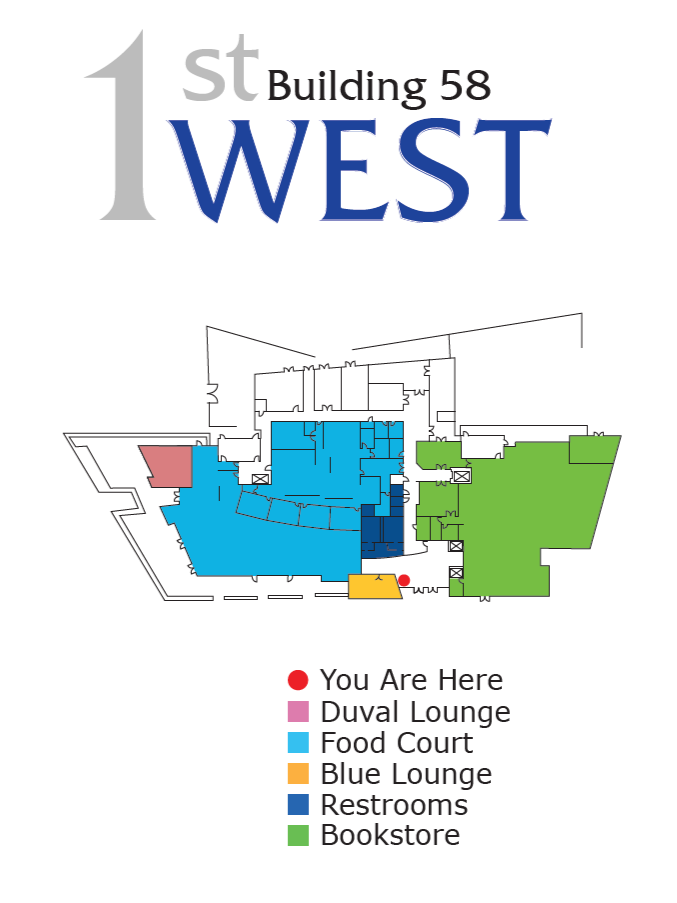 58West Map Floor 1