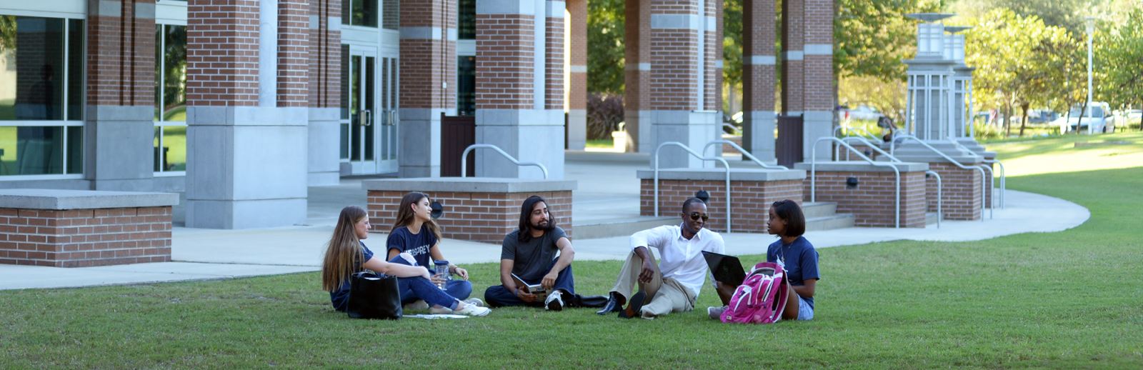 Students on Green