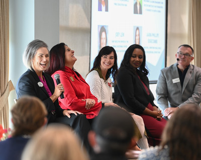Panel of women leaders speaking during a TLI event