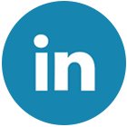 Blue LinkedIn icon