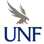 UNF logo with bird and letters