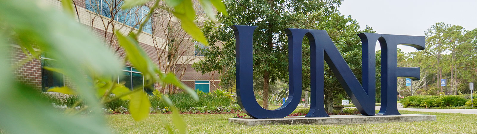 UNF sign outside the education building
