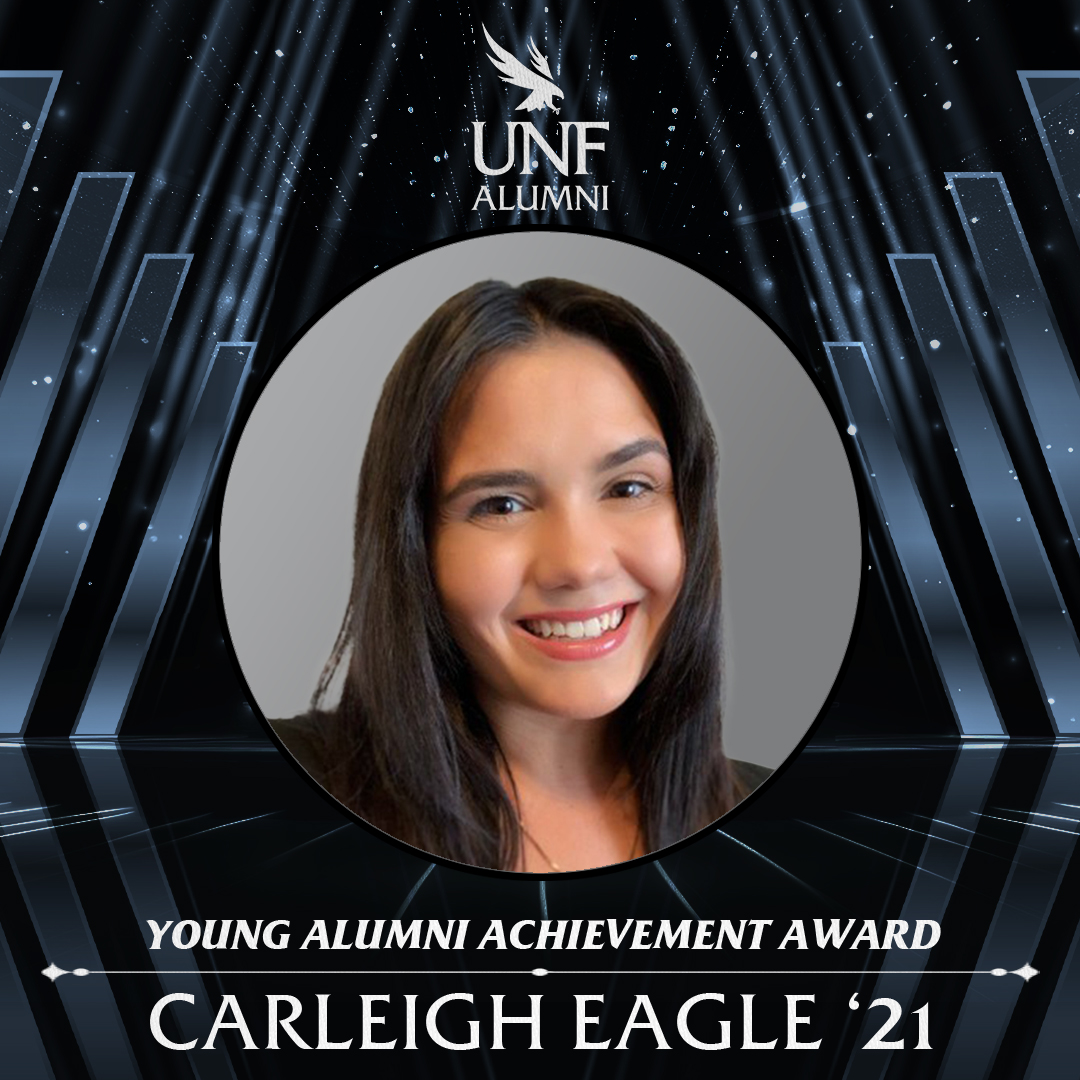 Alumni Recognition Award Graphic for Carleigh Eagle