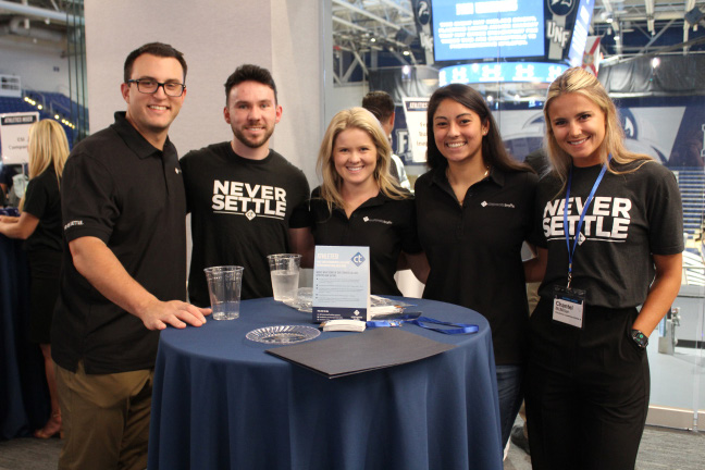 Corporate Traffic Alumni at a basketball game