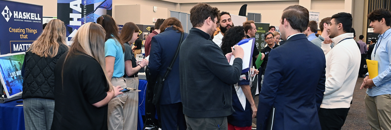 Career fair on campus