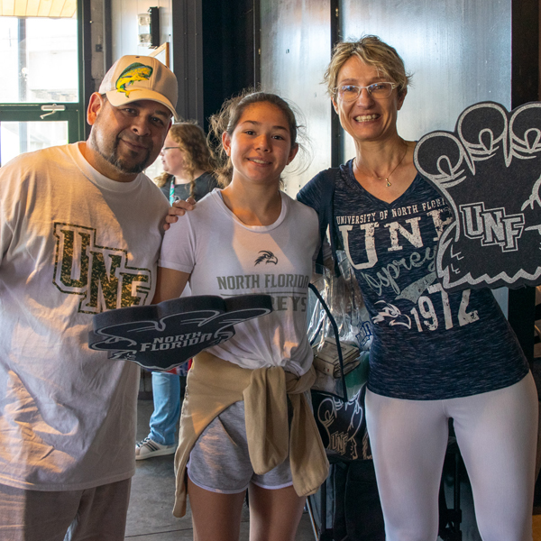 Family in Osprey gear