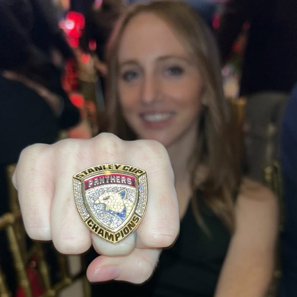 Sean Thurman with Florida Panther Stanley Cup ring