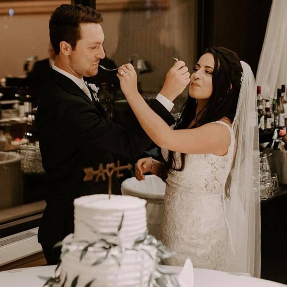 Lawrence and Alanna Luksha wedding reception