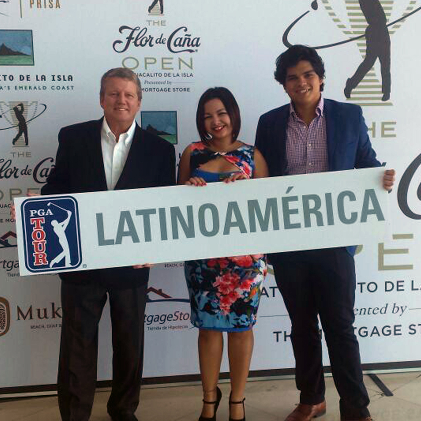 Sebastian presenting at the PGA TOUR Latin America