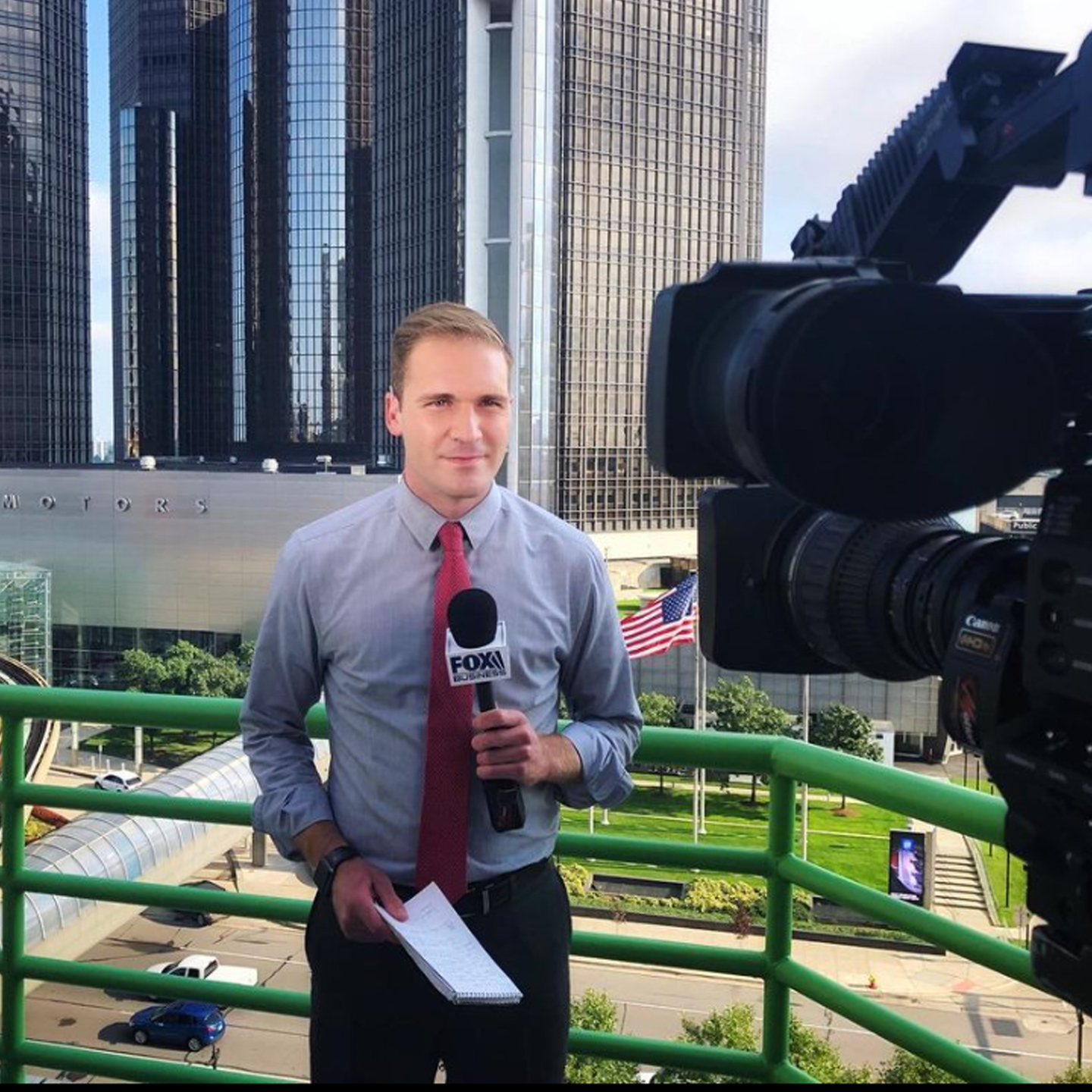 Grady Tramble reporting the news for Fox Business