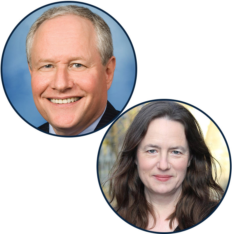 William Kristol and Heather Cox Richardson Headshots