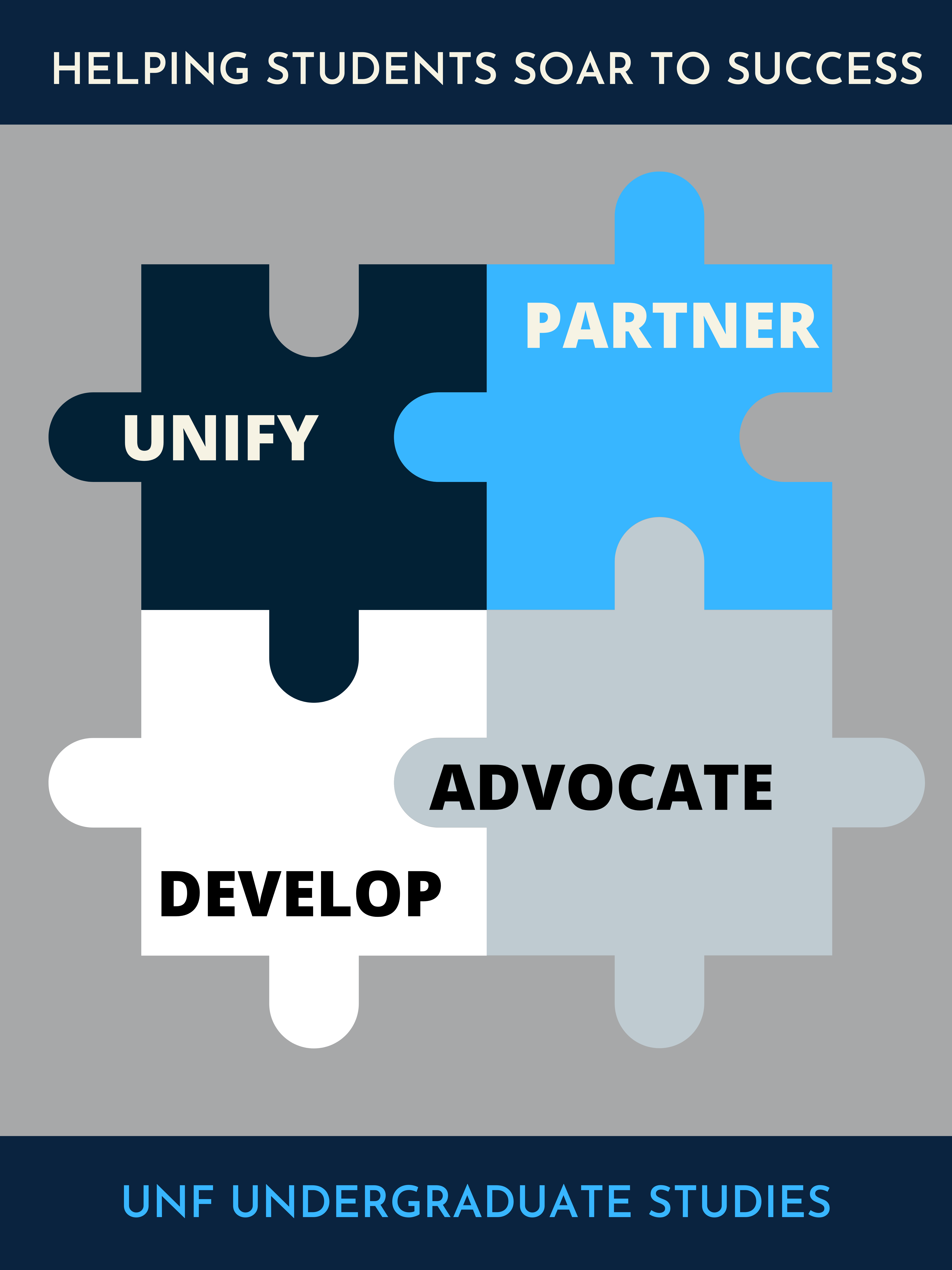 unify partner develop advocate puzzle pieces unf undergraduate studies