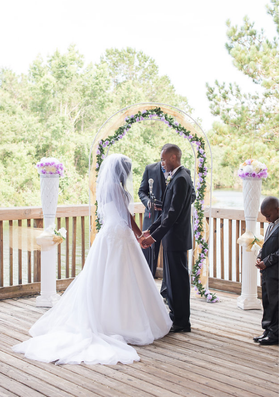 Wedding Altar on back deck