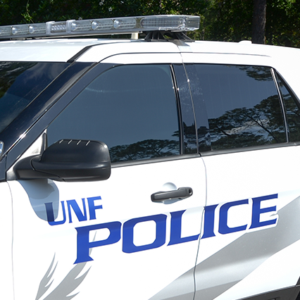 close up of a upd car