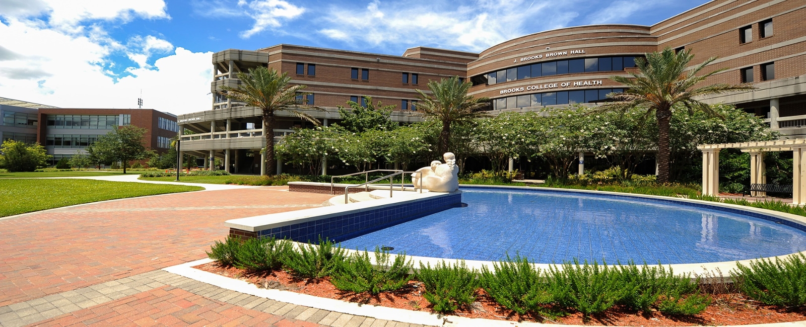 exterior of Brooks College of Health