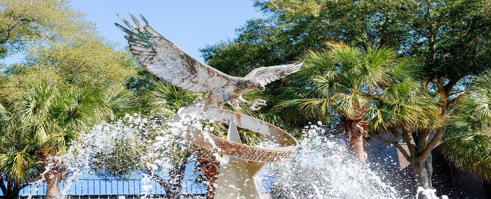osprey fountain on unf campus