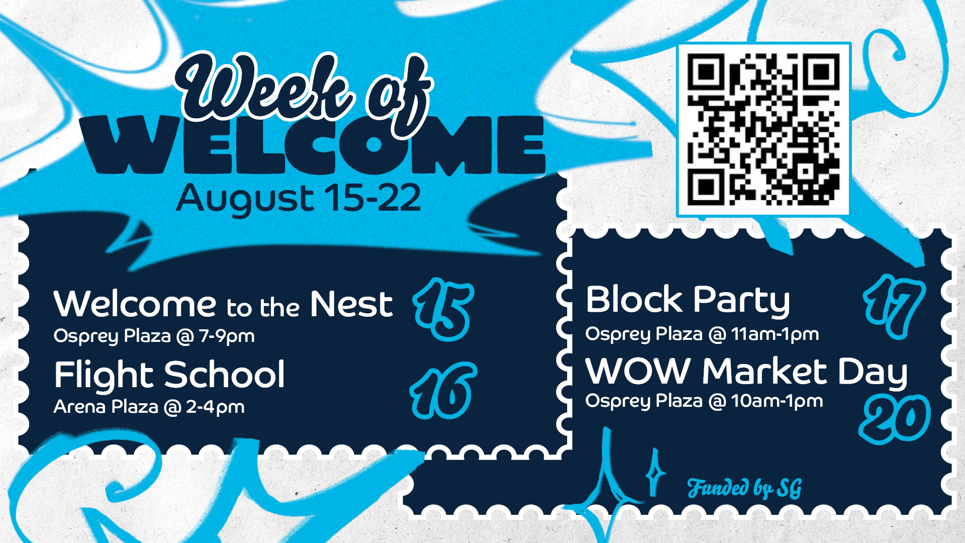 WOW 2025 events including Welcome to the Nest on August 15 - full list below